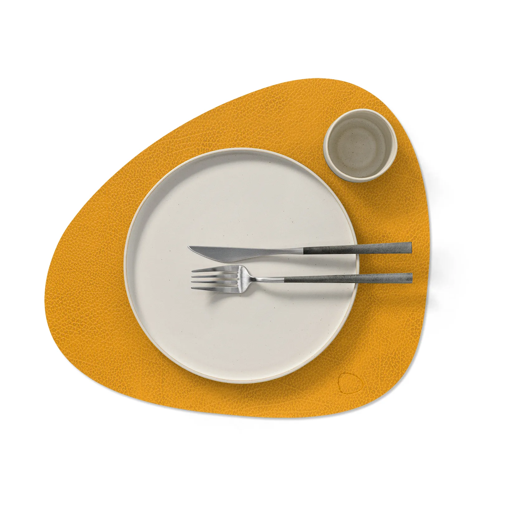 Mata stołowa Hippo curve L, curry, 44x37 cm LIND DNA