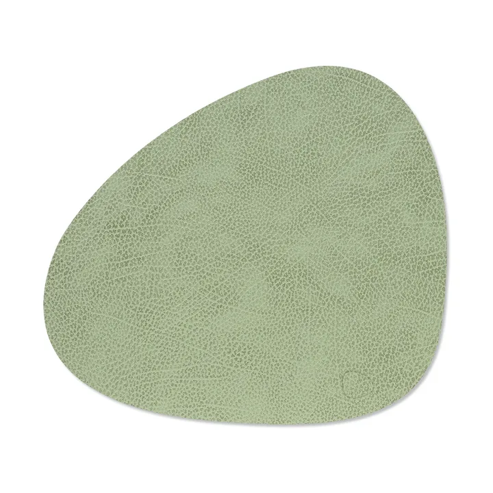 Mata stołowa Hippo curve M - Olive green, 35x31 cm - LIND DNA