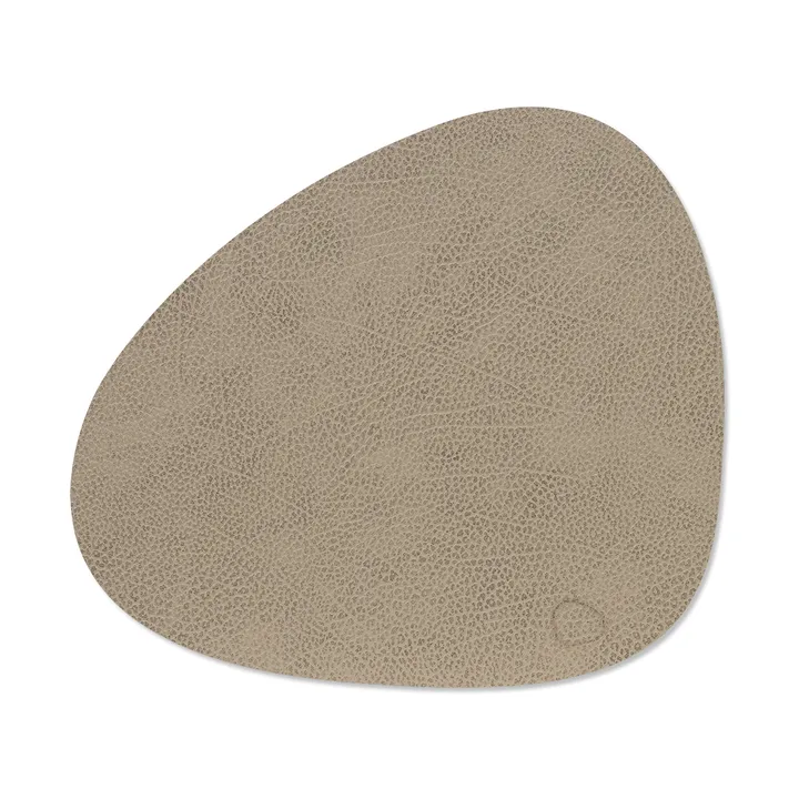 Mata stołowa Hippo curve M - Warm grey, 35x31 cm - LIND DNA