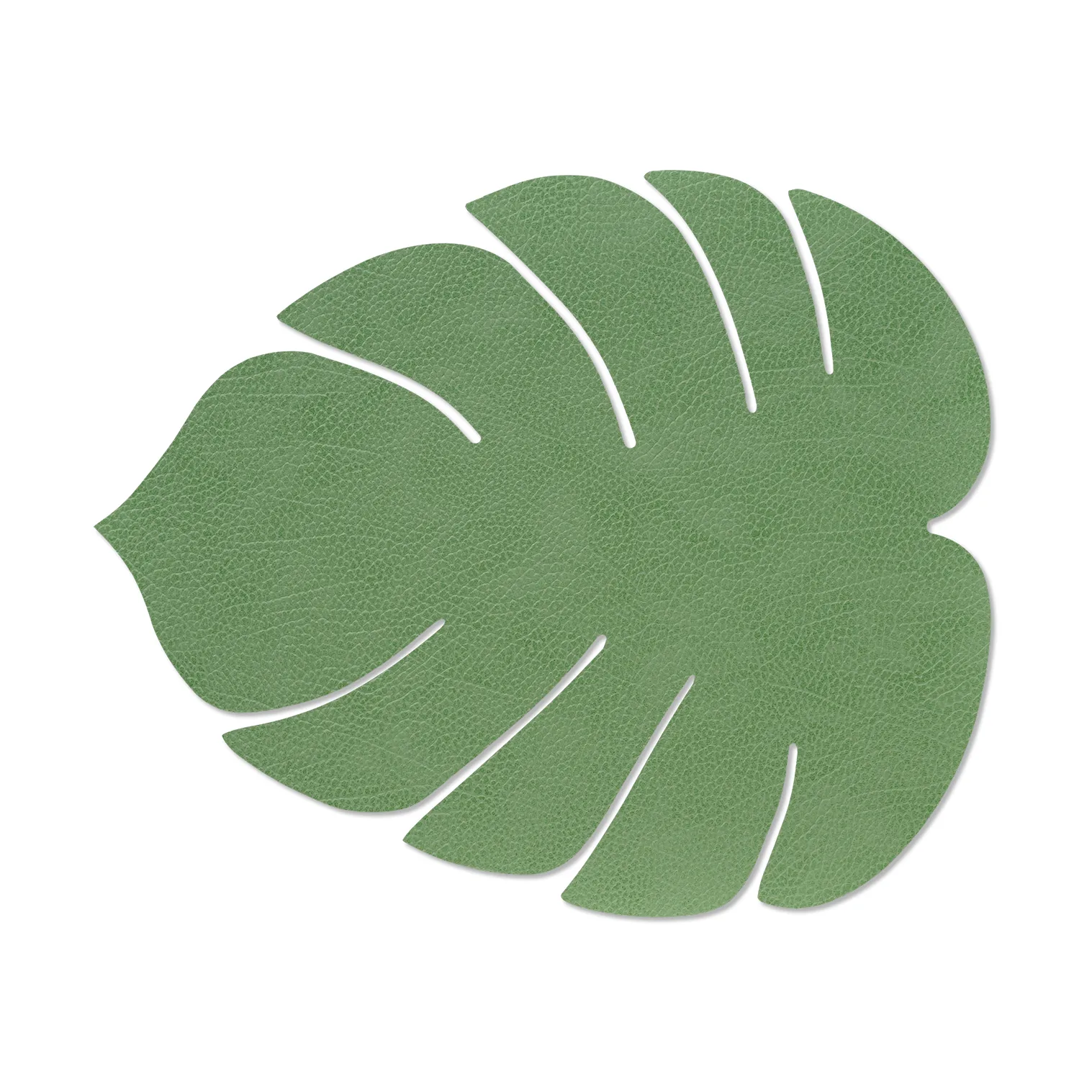 Mata stołowa Monstera Leaf Hippo L, Forest green, 42x35 cm LIND DNA