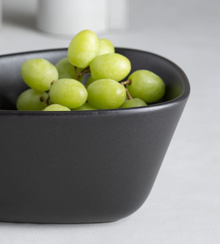 Miska Curve Stoneware M 20x22 cm, Black LIND DNA