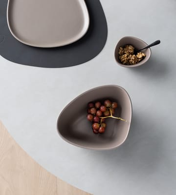 Miska Curve Stoneware M 20x22 cm - Ciepła szarość - LIND DNA