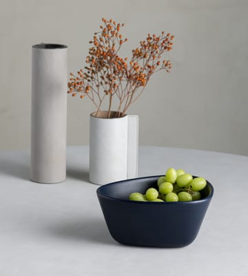 Miska Curve Stoneware M 20x22 cm - Navy Blue - LIND DNA