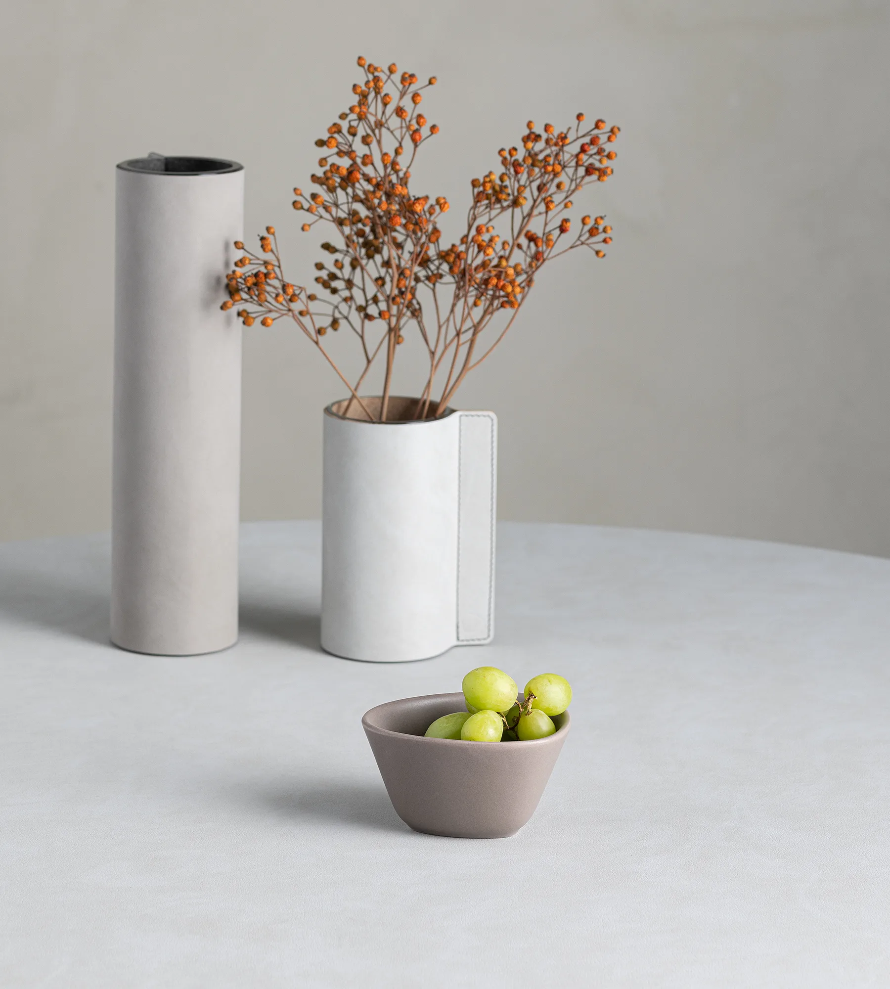 Miska Curve Stoneware S 10x11 cm, Ciepła szarość LIND DNA