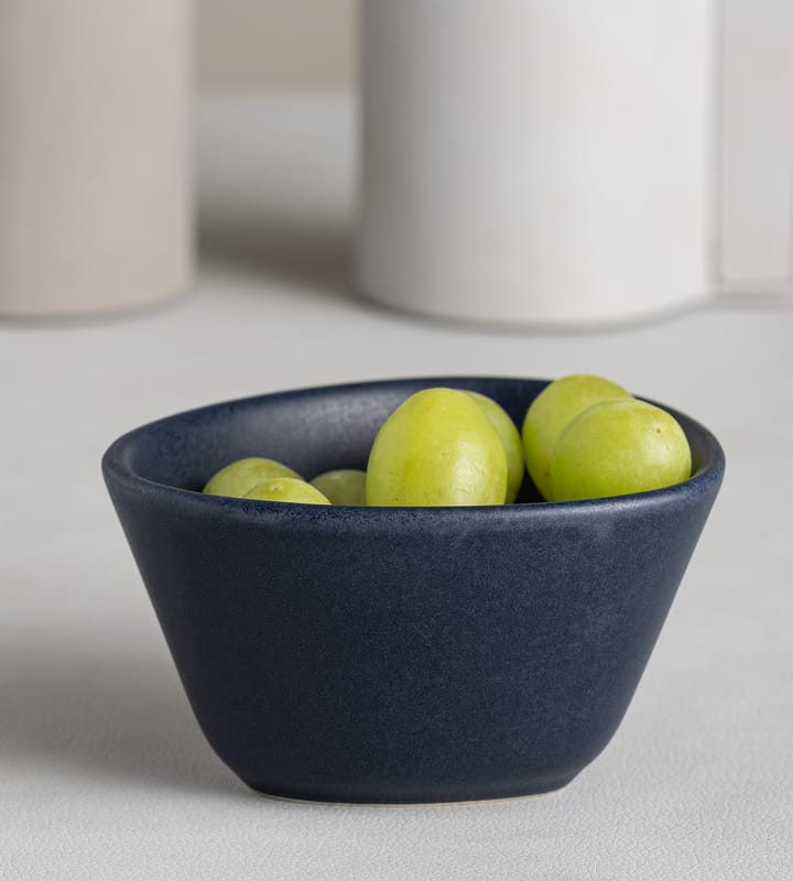 Miska Curve Stoneware S 10x11 cm, Navy blue LIND DNA