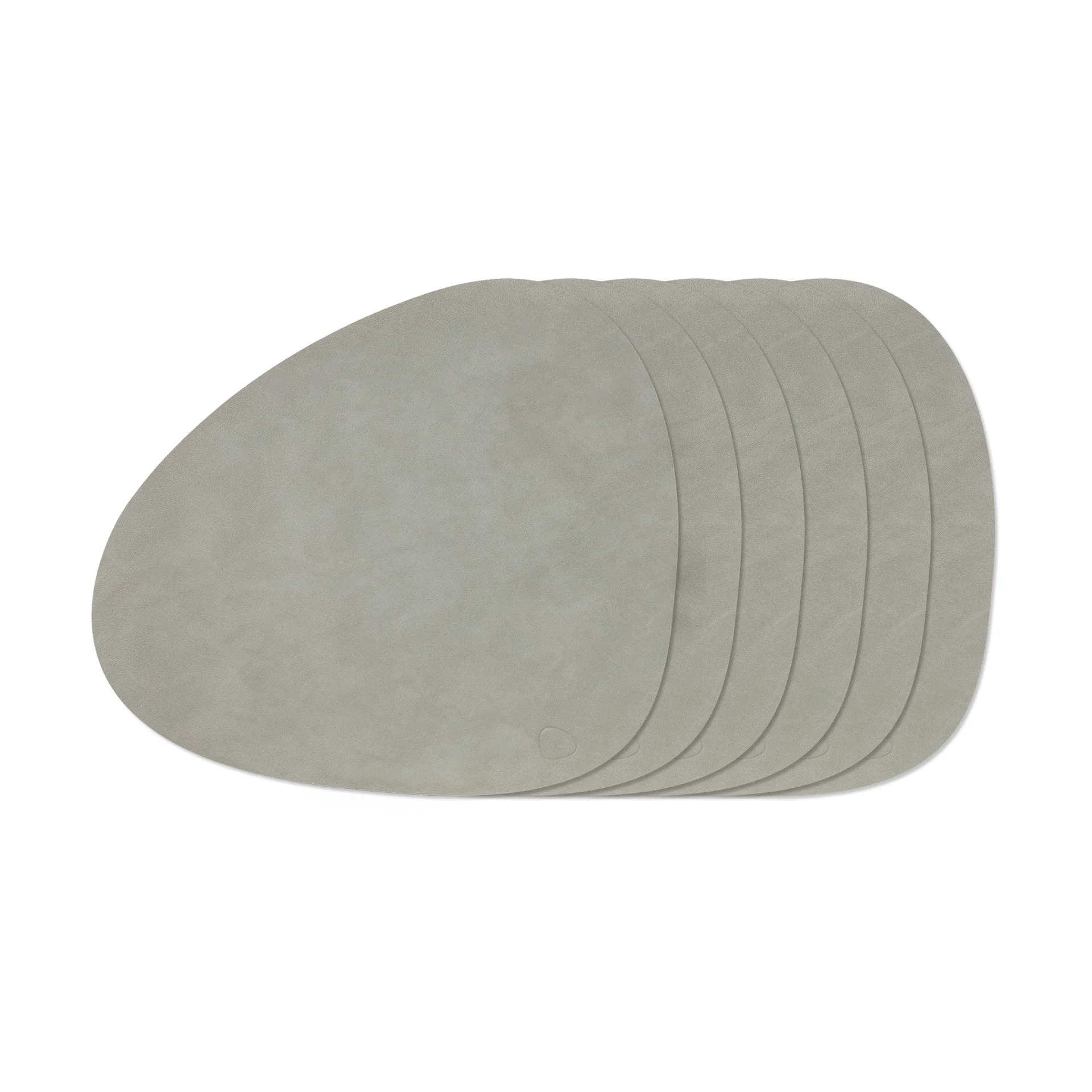 Nupo Curve zestaw podkładek na stół, Light Grey, 6-pak LIND DNA