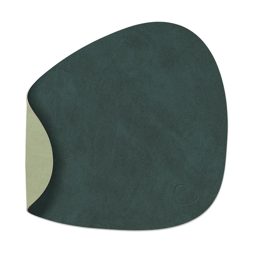 Nupo table tray dwustronna zaokrąglona S 1 szt., Dark green-olive green, 28x24 cm LIND DNA