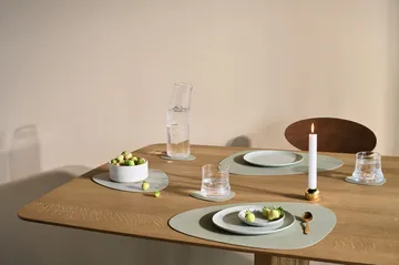 Nupo table tray dwustronna zaokrąglona S 1 szt. - Dark green-olive green, 28x24 cm - LIND DNA
