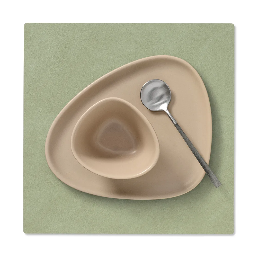 Nupo taca stołowa kwadratowa dwustronna S 1 szt., Dark green-olive green LIND DNA