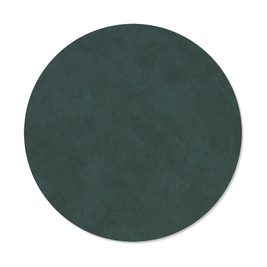 Nupo taca stołowa okrągła dwustronna M 1 szt., Dark green-olive green, Ø30 cm LIND DNA
