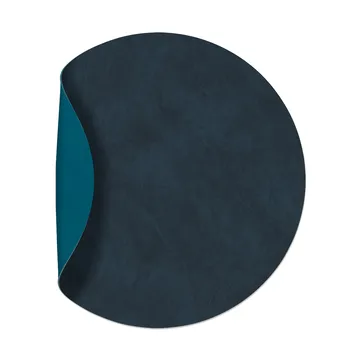 Nupo taca stołowa okrągła dwustronna M 1 szt. - Midnight blue-petrol, Ø30 cm - LIND DNA