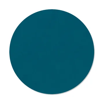 Nupo taca stołowa okrągła dwustronna M 1 szt. - Midnight blue-petrol, Ø30 cm - LIND DNA