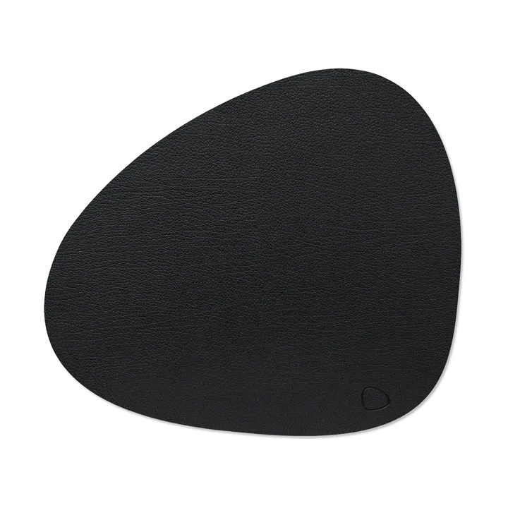 Podkładka na stół Bull Curve L - Czarna, 44x37 cm - LIND DNA