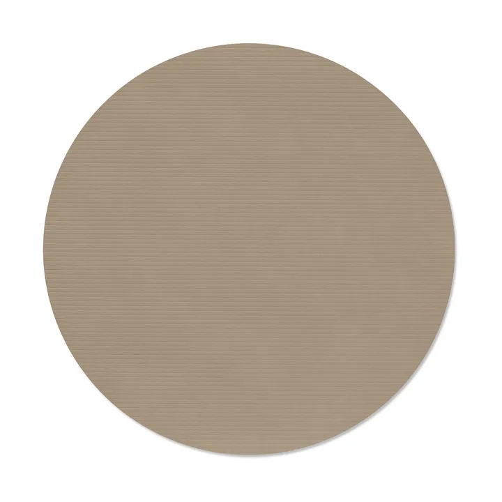 Podkładka na stół Corduroy - Clay brown, circle, L, Ø38 cm - LIND DNA