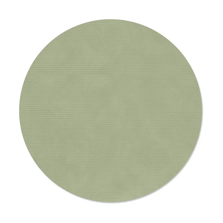 Podkładka na stół Corduroy - Olive green, circle, L, Ø38 cm - LIND DNA