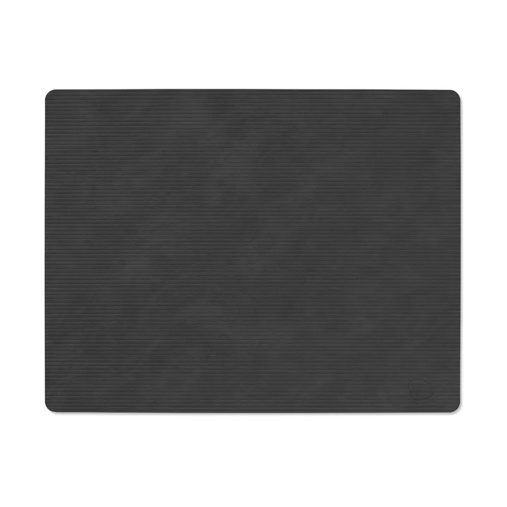 Podkładka na stół Corduroy square L - Black, 45x35 cm - LIND DNA