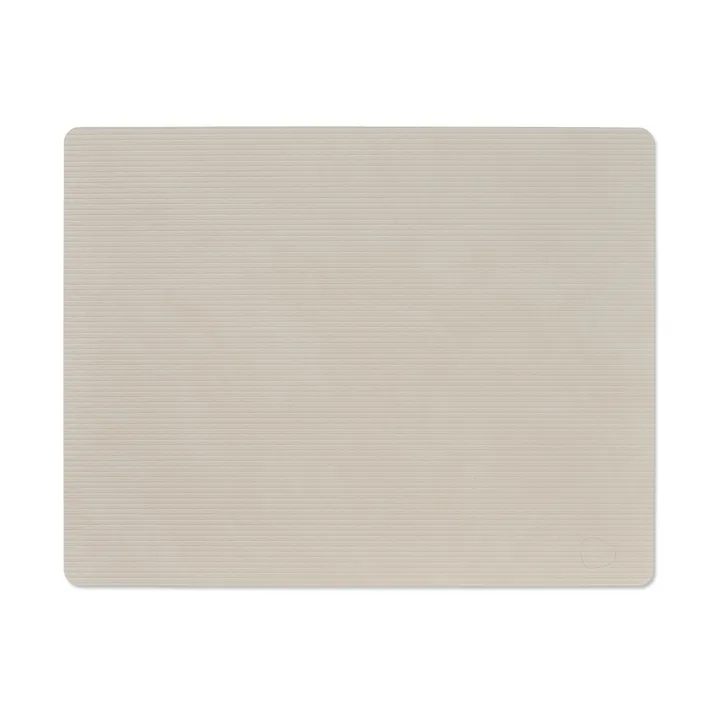 Podkładka na stół Corduroy square L - Oyster White, 45x35 cm - LIND DNA