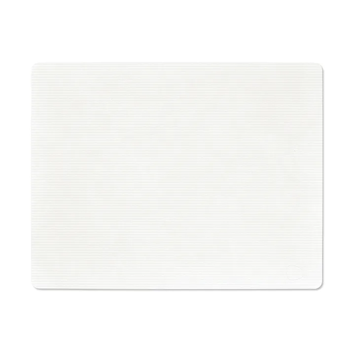 Podkładka na stół Corduroy square L - Pure white, 45x35 cm - LIND DNA
