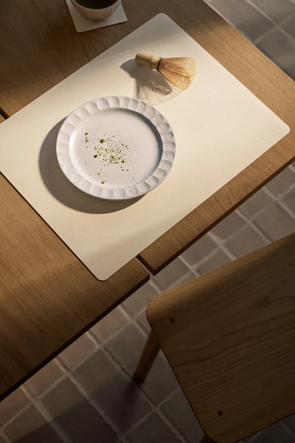 Podkładka na stół Corduroy square L, Vanilla LIND DNA