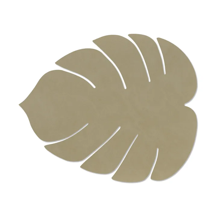 Podkładka na stół Monstera Leaf Nupo L - Herbal dust, 42x35 cm - LIND DNA