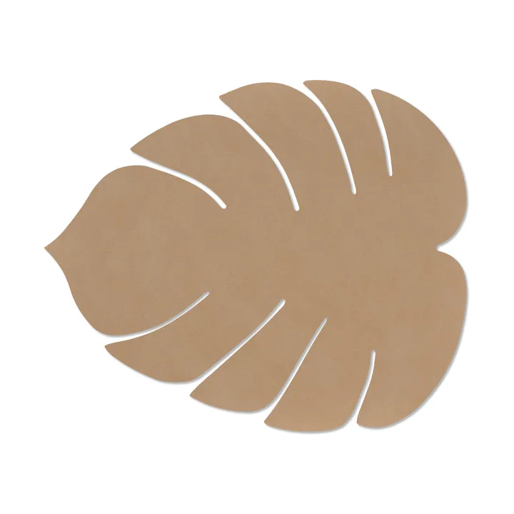Podkładka na stół Monstera Leaf Nupo L - Nougat, 42x35 cm - LIND DNA