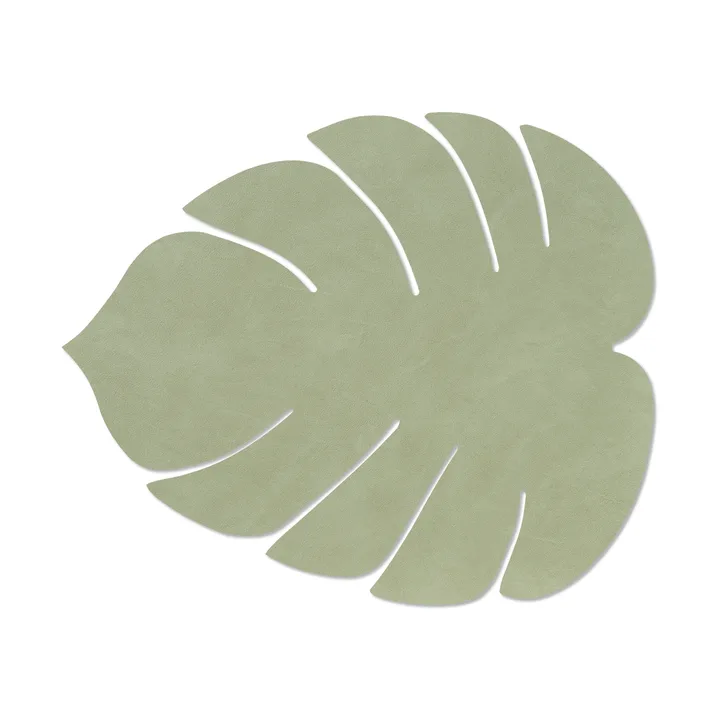 Podkładka na stół Monstera Leaf Nupo L - Oliwkowa zieleń, 42x35 cm - LIND DNA