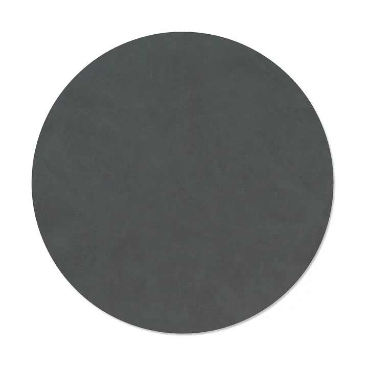 Podkładka na stół Nupo - Anthracite, circle, L, Ø38 cm - LIND DNA