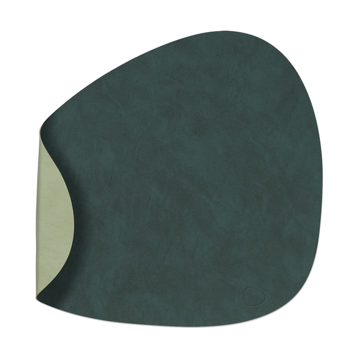 Podkładka na stół Nupo Curve, dwustronna - Dark green-olive green (ciemna zieleń-jasna zieleń) - LIND DNA