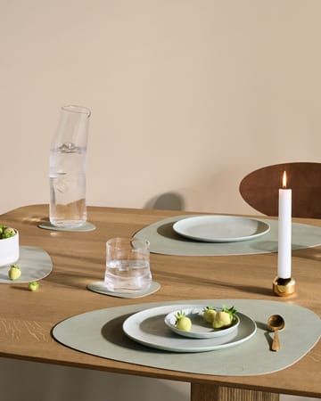 Podkładka na stół Nupo Curve, dwustronna - Dark green-olive green (ciemna zieleń-jasna zieleń) - LIND DNA