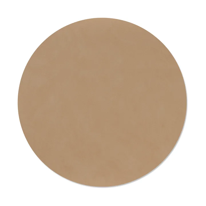 Podkładka na stół Nupo - Nougat, circle, L, Ø38 cm - LIND DNA