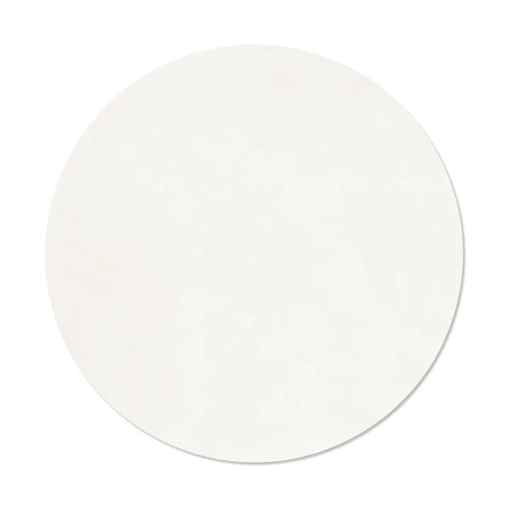 Podkładka na stół Nupo - Pure white, circle, L, Ø38 cm - LIND DNA