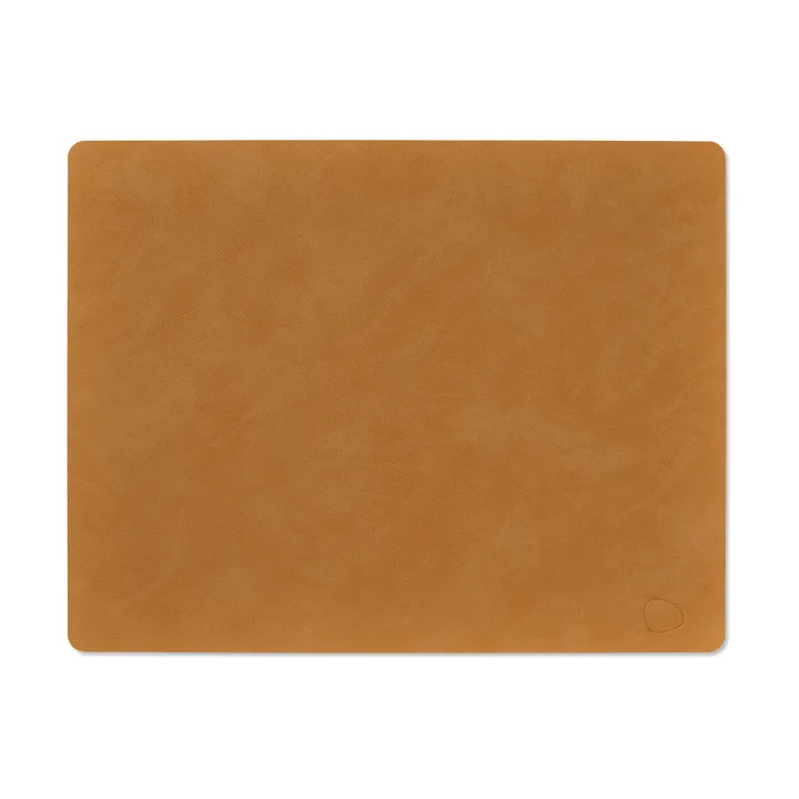 Podkładka na stół Nupo Square L - Burned curry (ziemnożółta), 45x35 cm - LIND DNA