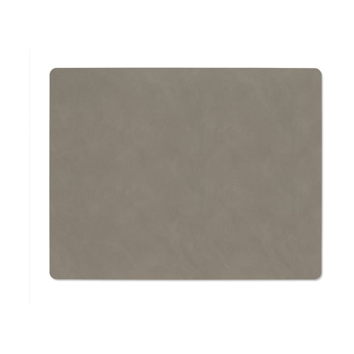Podkładka na stół Nupo Square L, dwustronna, Linen-Flint grey LIND DNA