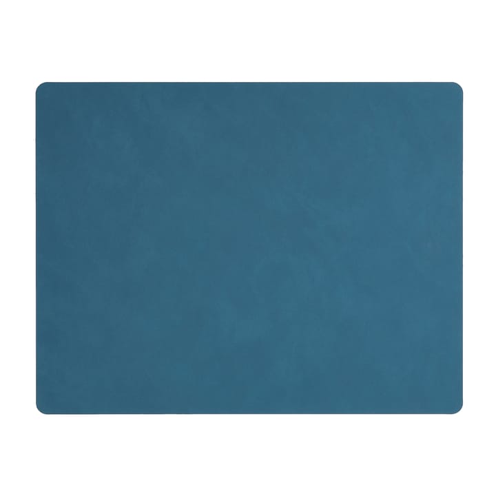 Podkładka na stół Nupo Square L, dwustronna - Midnight blue-petrol (granatowo-niebieska) - LIND DNA