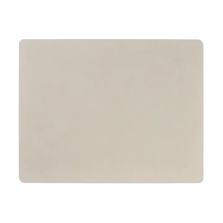 Podkładka na stół Nupo Square L - Oyster white (biała), 45x35 cm - LIND DNA
