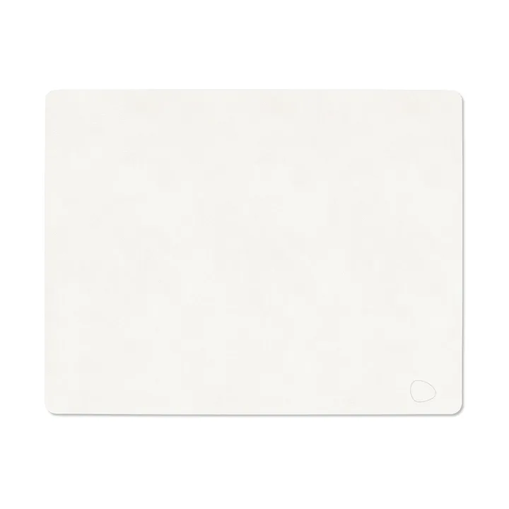 Podkładka na stół Nupo Square L - Pure white, 45x35 cm - LIND DNA