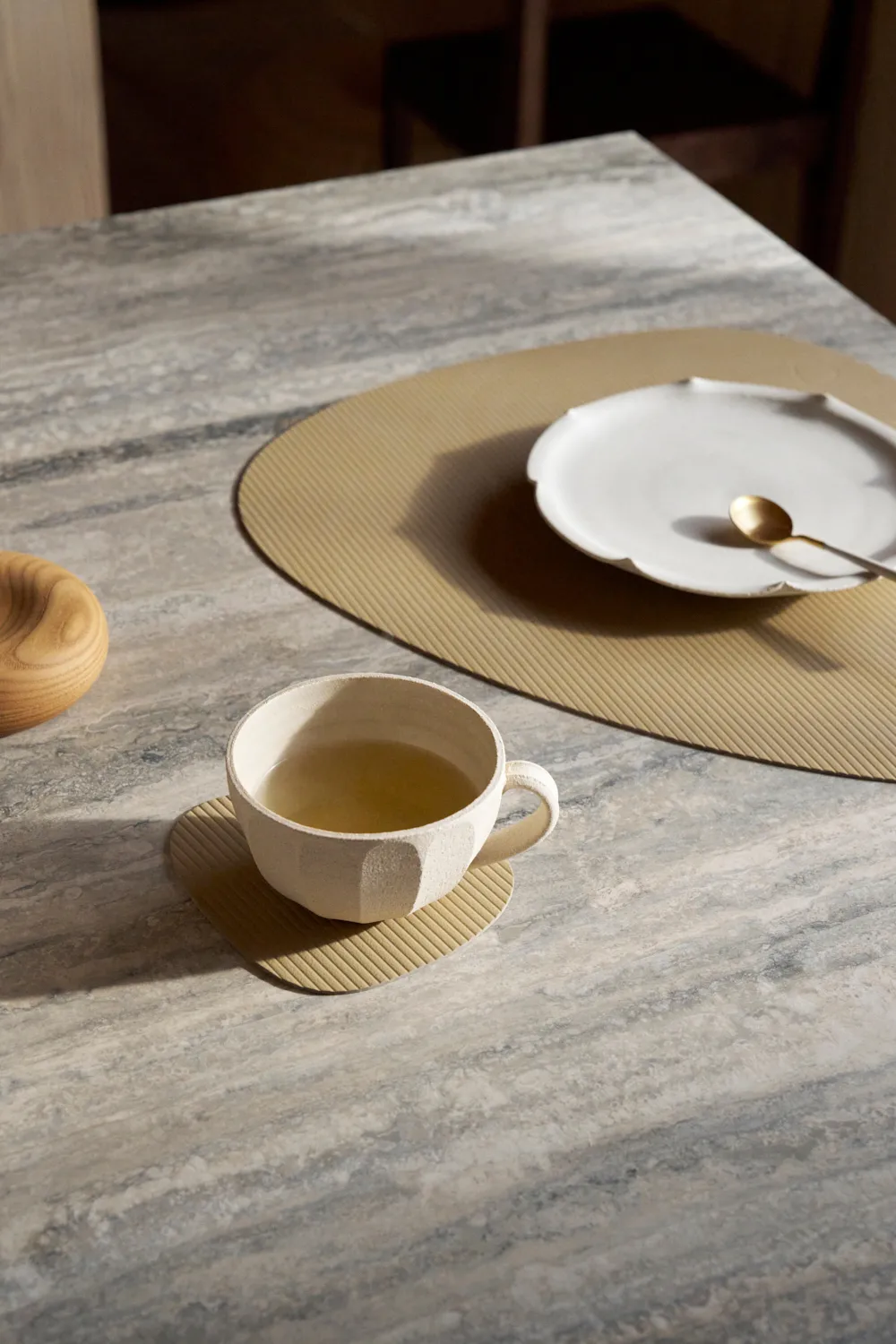 Podkładka pod szklankę Corduroy curve, Khaki LIND DNA