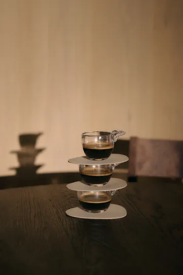 Podkładka pod szklankę Corduroy curve - Pure white - LIND DNA