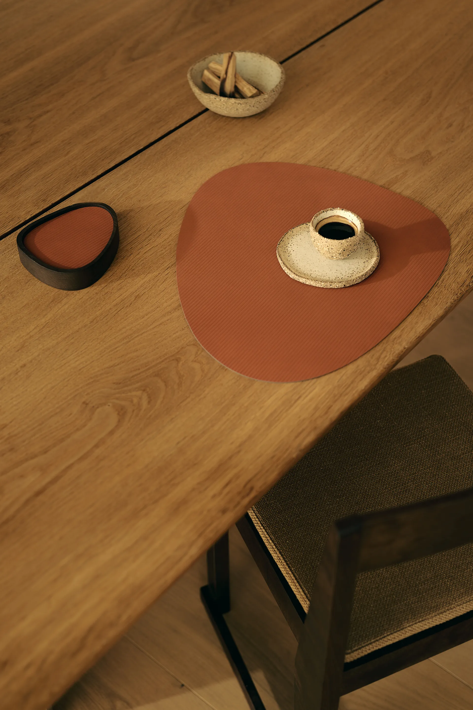 Podkładka pod szklankę Corduroy curve, Rust LIND DNA