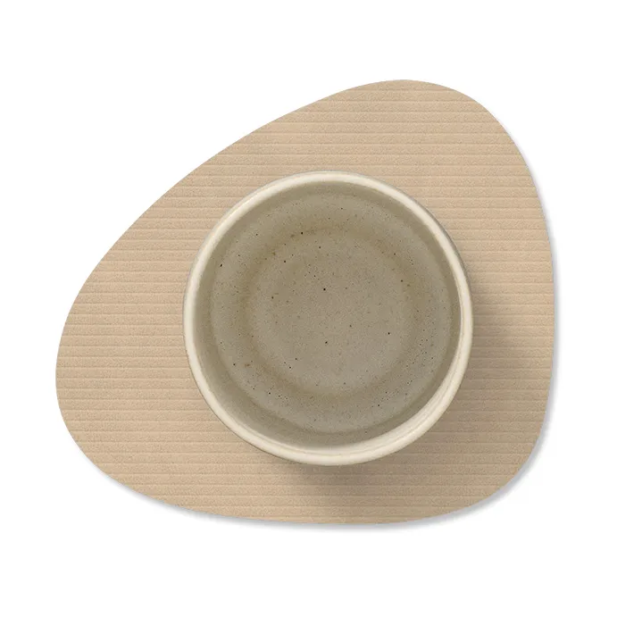 Podkładka pod szklankę Corduroy curve, Sand LIND DNA