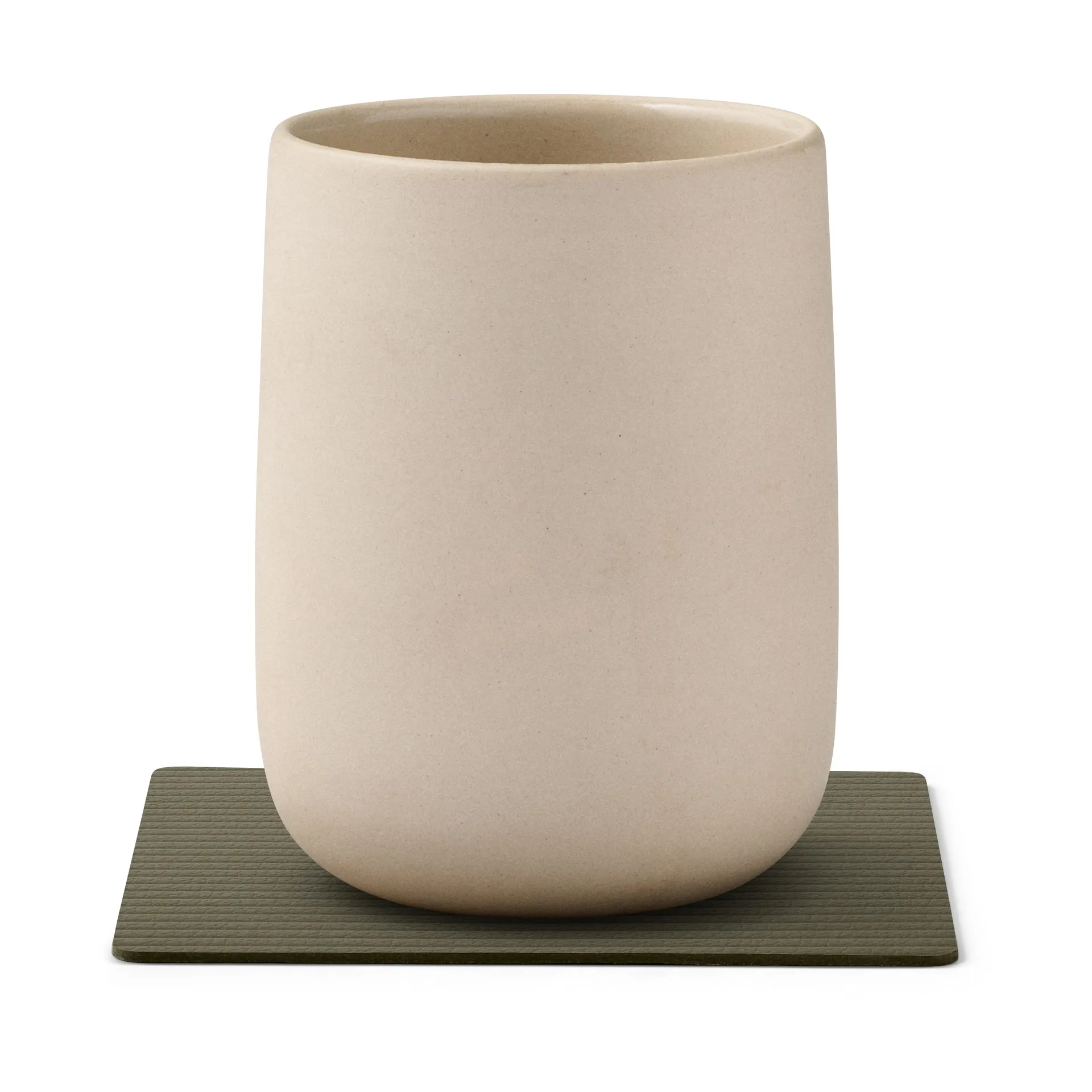 Podkładka pod szklankę Corduroy square, Army Green LIND DNA