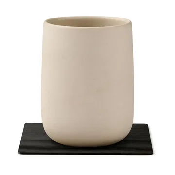 Podkładka pod szklankę Corduroy square - Black ink - LIND DNA