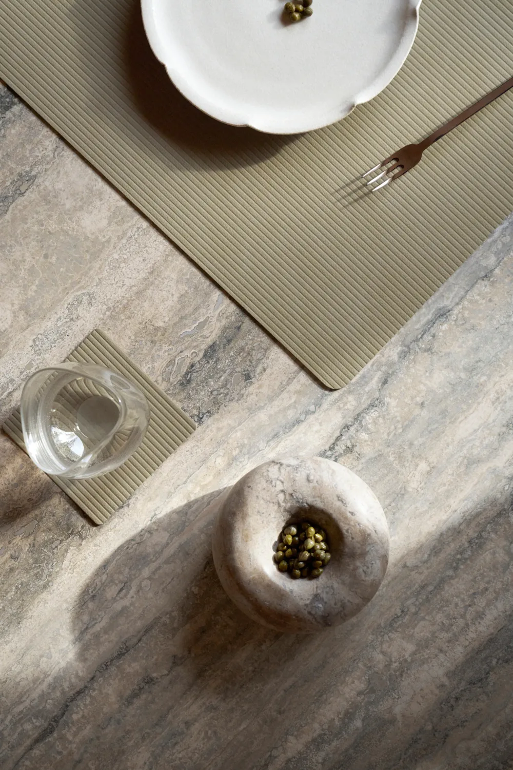 Podkładka pod szklankę Corduroy square, Herbal Dust LIND DNA