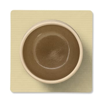 Podkładka pod szklankę Corduroy square - Lemon Sorbet - LIND DNA