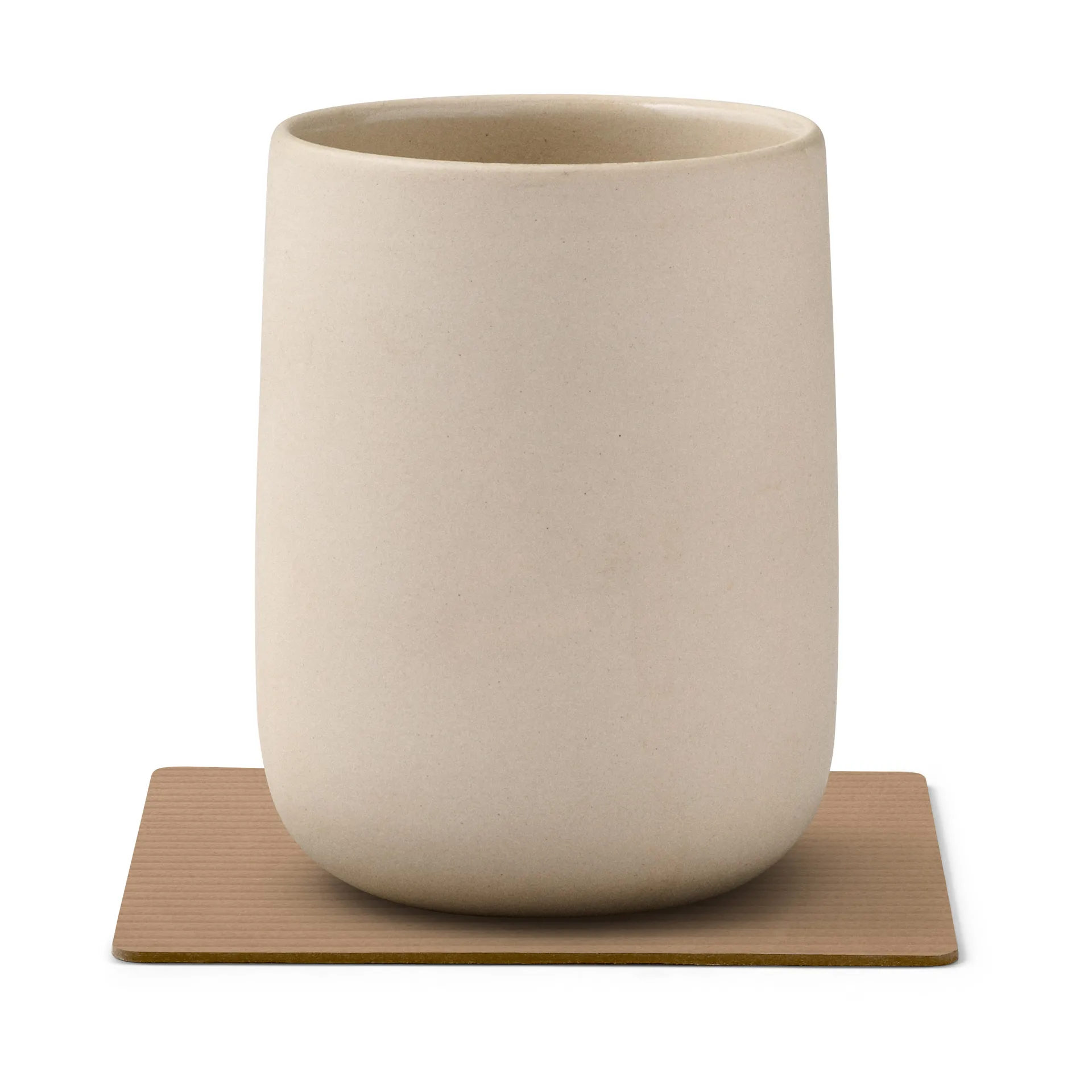 Podkładka pod szklankę Corduroy square, Nougat LIND DNA