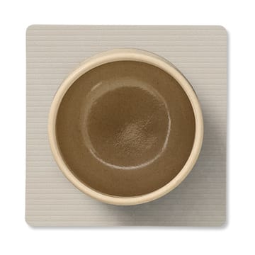 Podkładka pod szklankę Corduroy square - Oyster White - LIND DNA