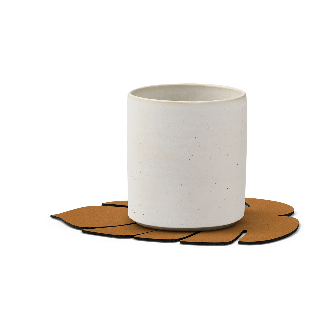 Podkładka pod szklankę Monstera Leaf Nupo, Burned curry LIND DNA