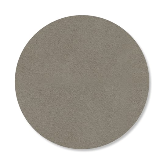 Podkładka pod szklankę Nupo Circle, dwustronna, Linen-Flint Grey LIND DNA