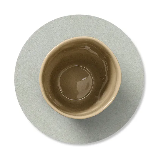 Podkładka pod szklankę Nupo Circle, metallic (kamienny szary) LIND DNA