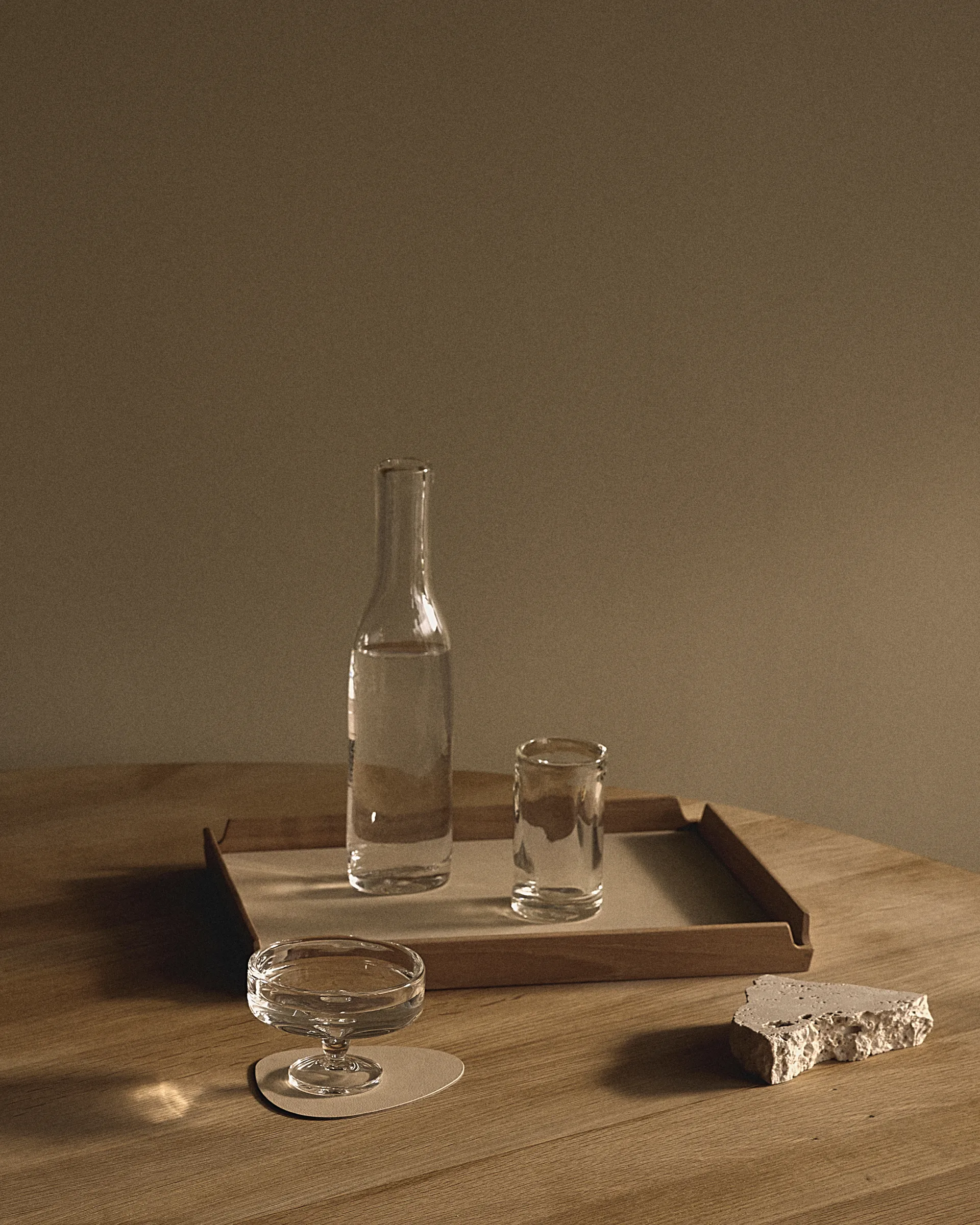 Podkładka pod szklankę Nupo Curve, Vanilla LIND DNA